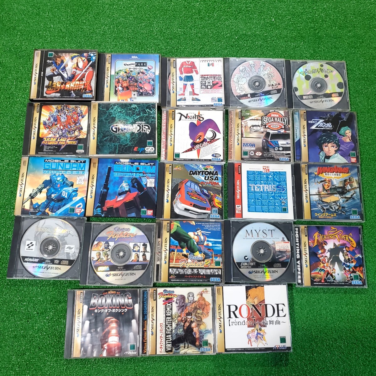 SEGA SATURN セガサターン ソフト まとめ売り SS ガンダム テトリス スーパーロボット大戦 グランディア バーチャファイター セガラリー 