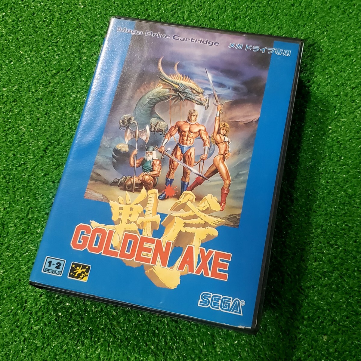 MEGA DRIVE メガドライブ カセット ソフト GOLDEN AXE ゴールデンアックス 戦斧 希少品 MD