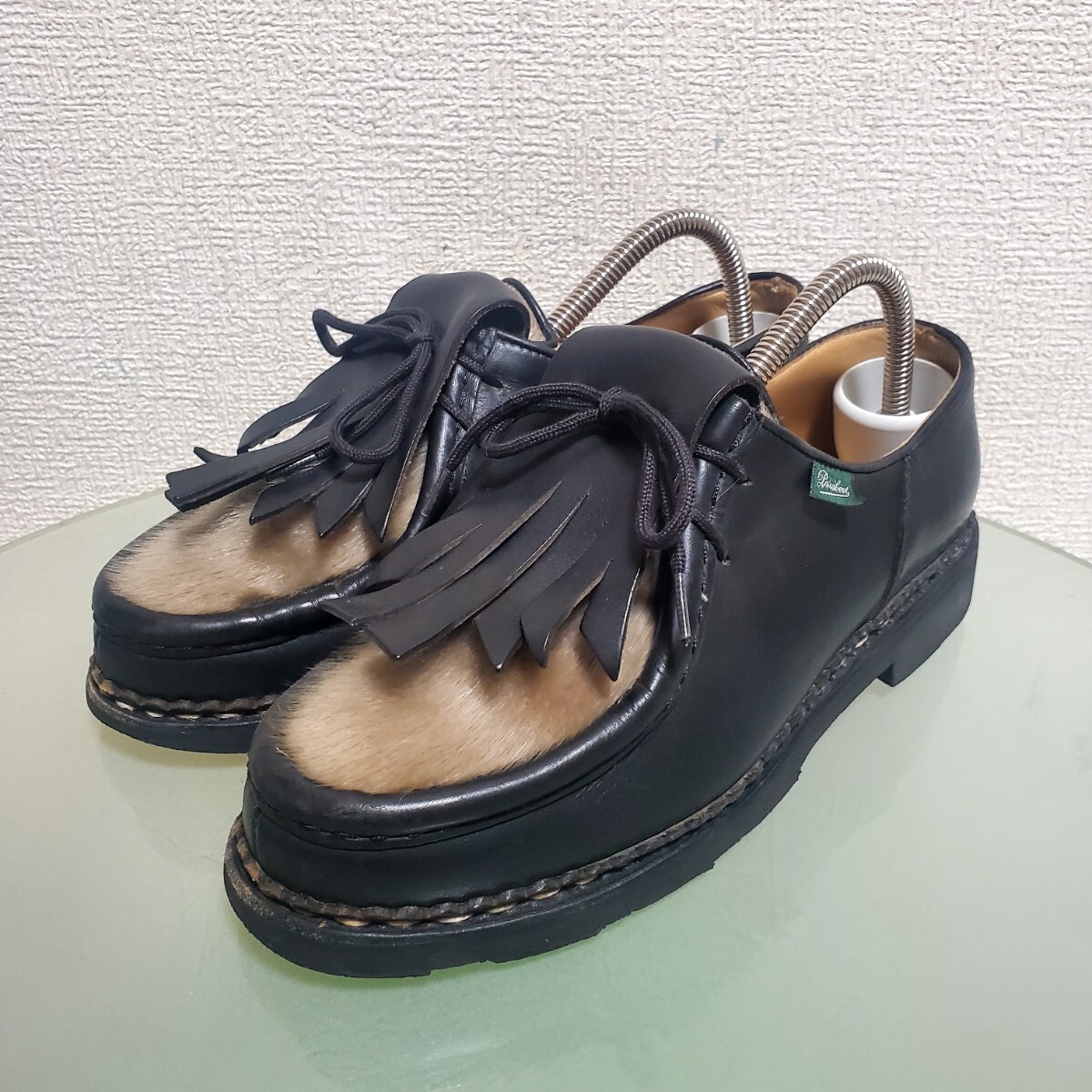 Paraboot パラブーツ レザーブーツ タッセル 5.5 約24.5㎝ ブラック 