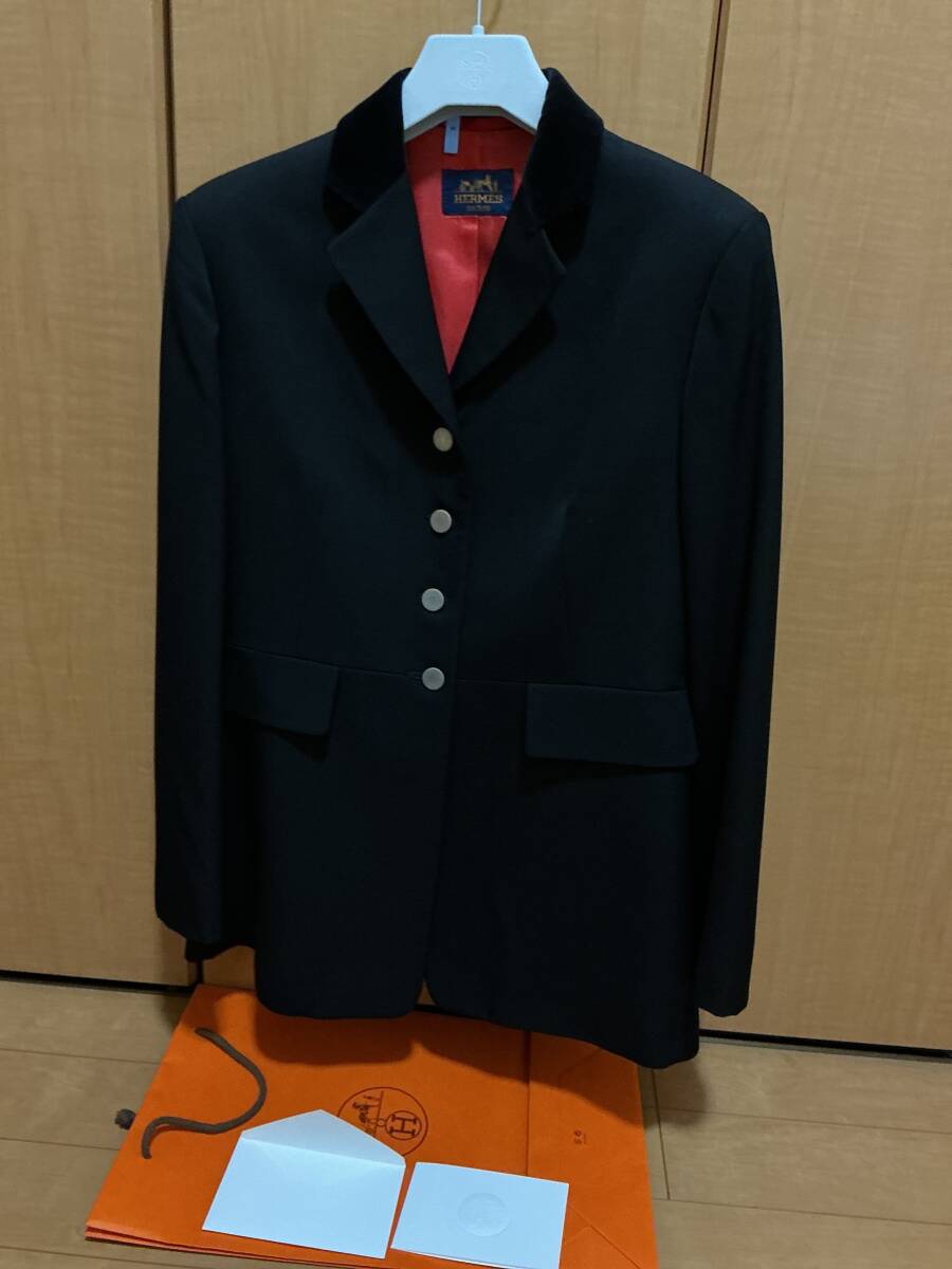 美品　HERMES エルメス　レディース　ジャケット　ブラック　42