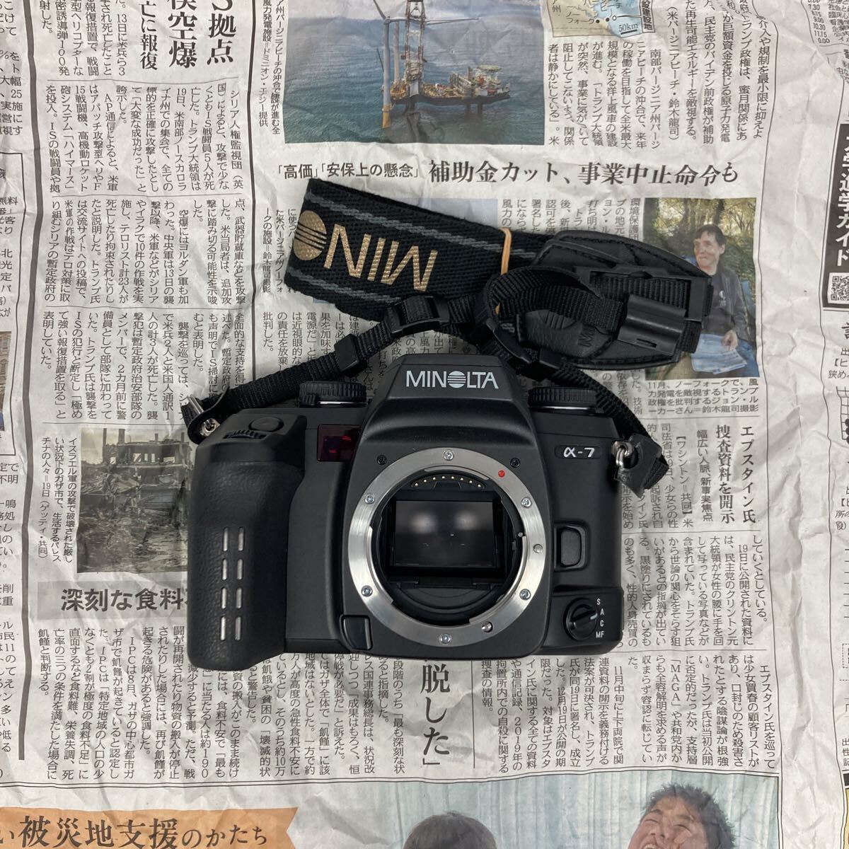 【A11】MINOLTA α-7 AF 一眼レフ フィルムカメラ ボディ ジャンク品