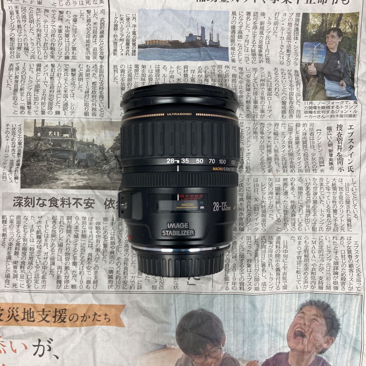 【A21】Canon ZOOM LENS EF 28-135mm F3.5-5.6 IS ULTRASONIC ジャンク品