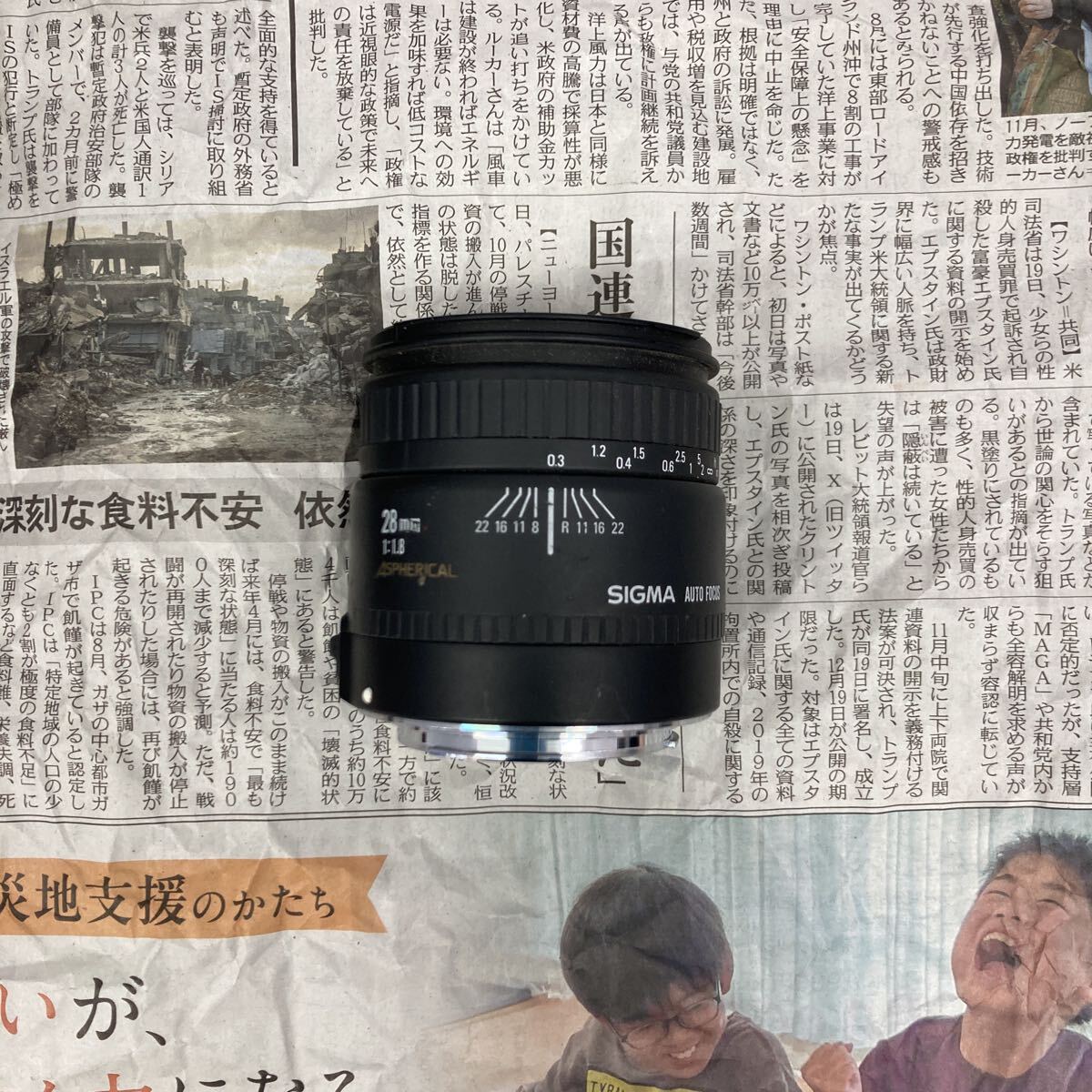 【A23】SIGMA HIGH-SPEED WIDE 28mm F1.8 Ⅱ ASPHERICAL 広角 単焦点レンズ ジャンク品