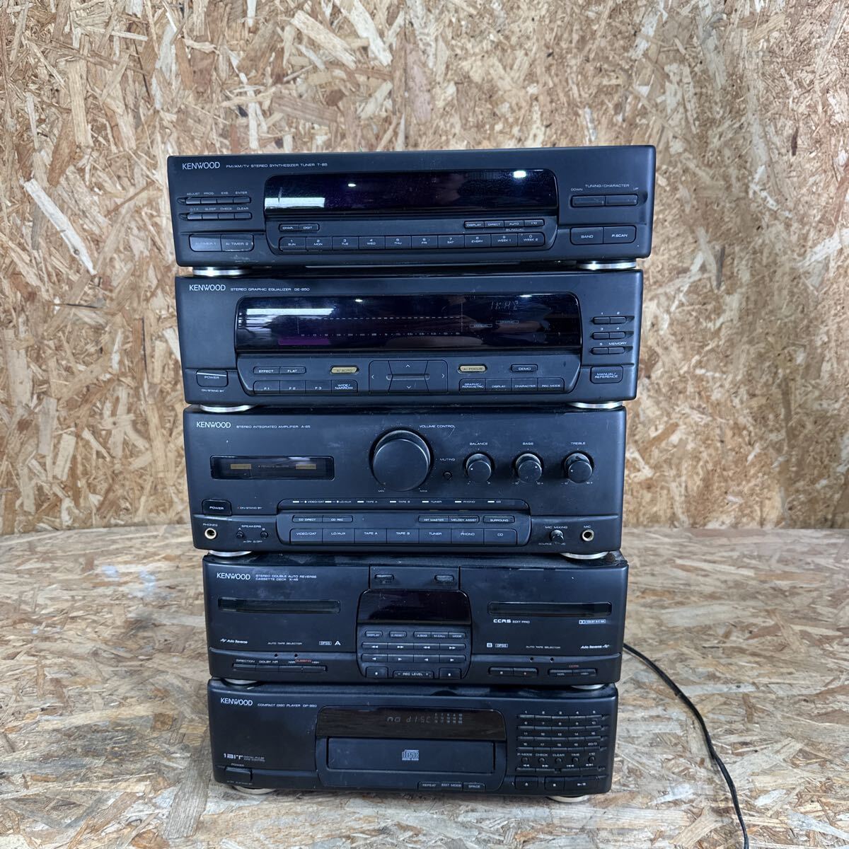 mduk0731/1円〜/KENWOOD/ケンウッド/システムコンポ/T-85/A-65/DP-950/GE-850/X-45/オーディオ/音響機器/動作未確認/ジャンク