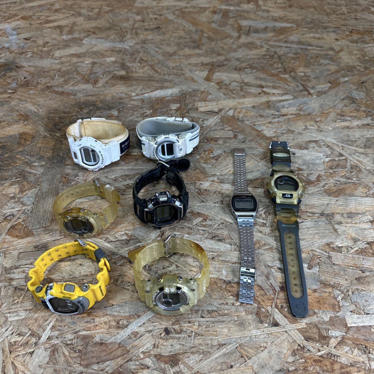 mdom0731/1円〜/CASIO/カシオ/G-SHOCK/ジーショック/腕時計/クォーツ/QZ/まとめ/アラームクロノグラフ/動作未確認/ジャンク