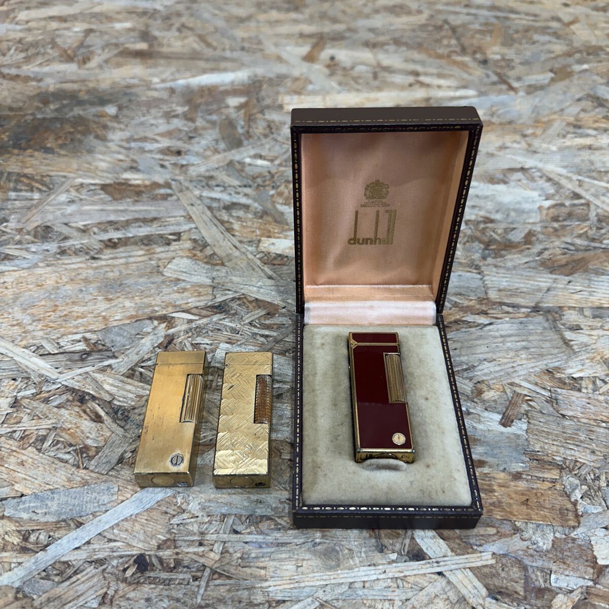 mduk0801/1円〜/dunhill/ダンヒル/ガスライター/ローラー式/ゴールドカラー/喫煙具/喫煙グッズ/着火未確認/ジャンク