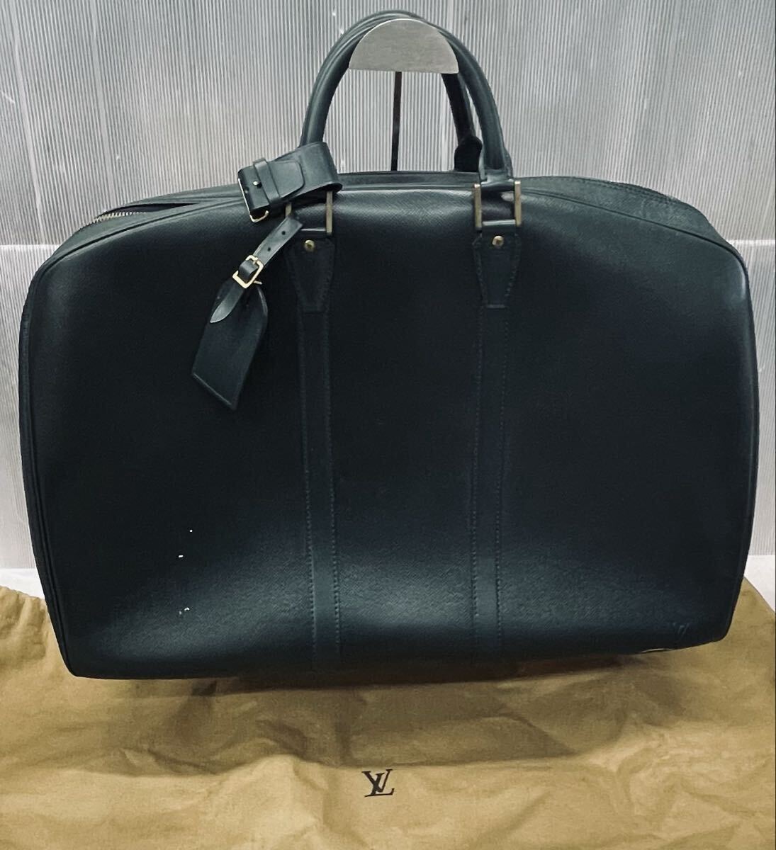 B ルイヴィトン LOUIS VUITTON タイガ エランガ アン ポッシュ ボストンバッグ ハンドバッグ 旅行かばん シリアル エピセア グリーン 中古