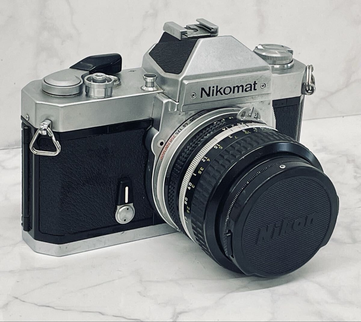 B シャッターOK Nikon ニコン Nikomat ニコマート FT3 一眼レフ フィルムカメラ 希少モデル シルバー 動作未確認 ジャンク 中古品
