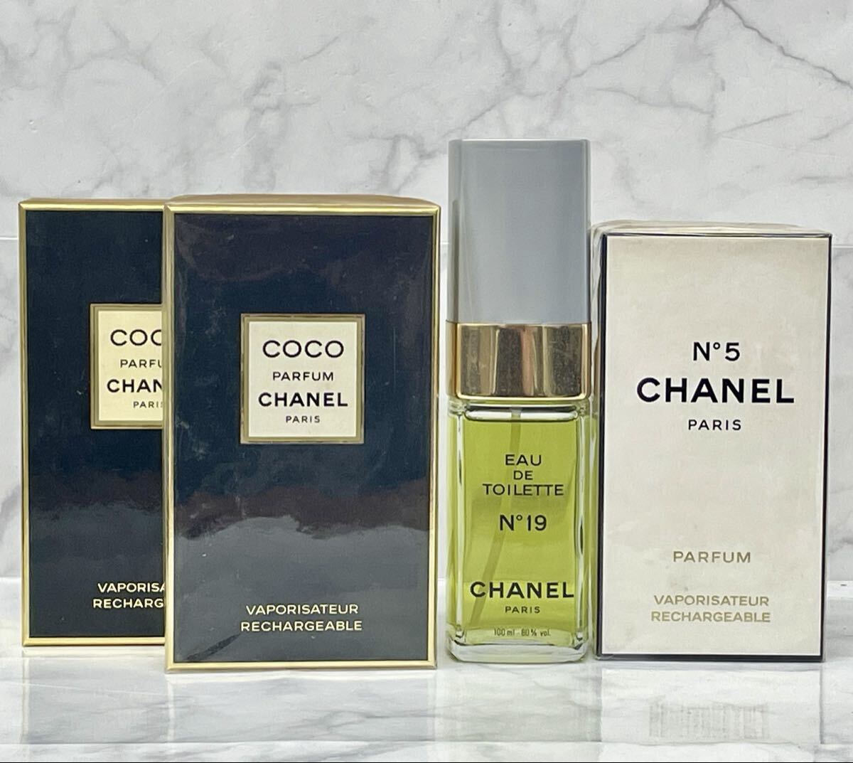 B 未使用あり CHANEL N°5 N°19 COCO CHANEL シャネル ココシャネル PARFUM パルファム EAU DE TOILETTE オードトワレ 香水おまとめ 保管