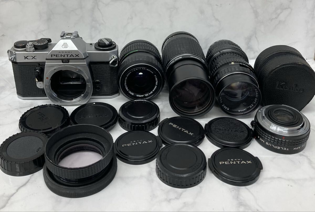 S アサヒ ASAHI ペンタックス PENTAX ＫX フィルム一眼レフカメラ レンズセット 動作未確認 ジャンク品 中古品 