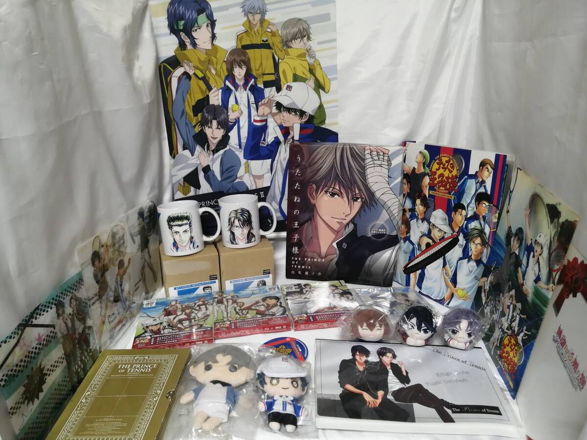 【送料込み】★テニスの王子様・テニプリ　グッズ大量100点+ディスク類5点+カード類400枚セット★まとめ売り・120サイズ