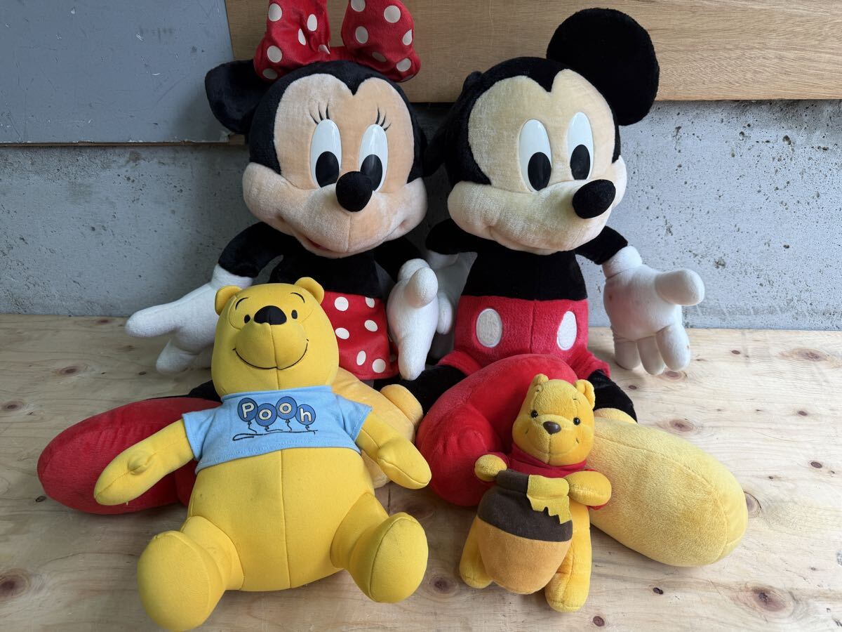 【中古】 ぬいぐるみ ディズニー ミッキーマウス ミニーマウス プーさん まとめ 現状優先品 レトロ Disney