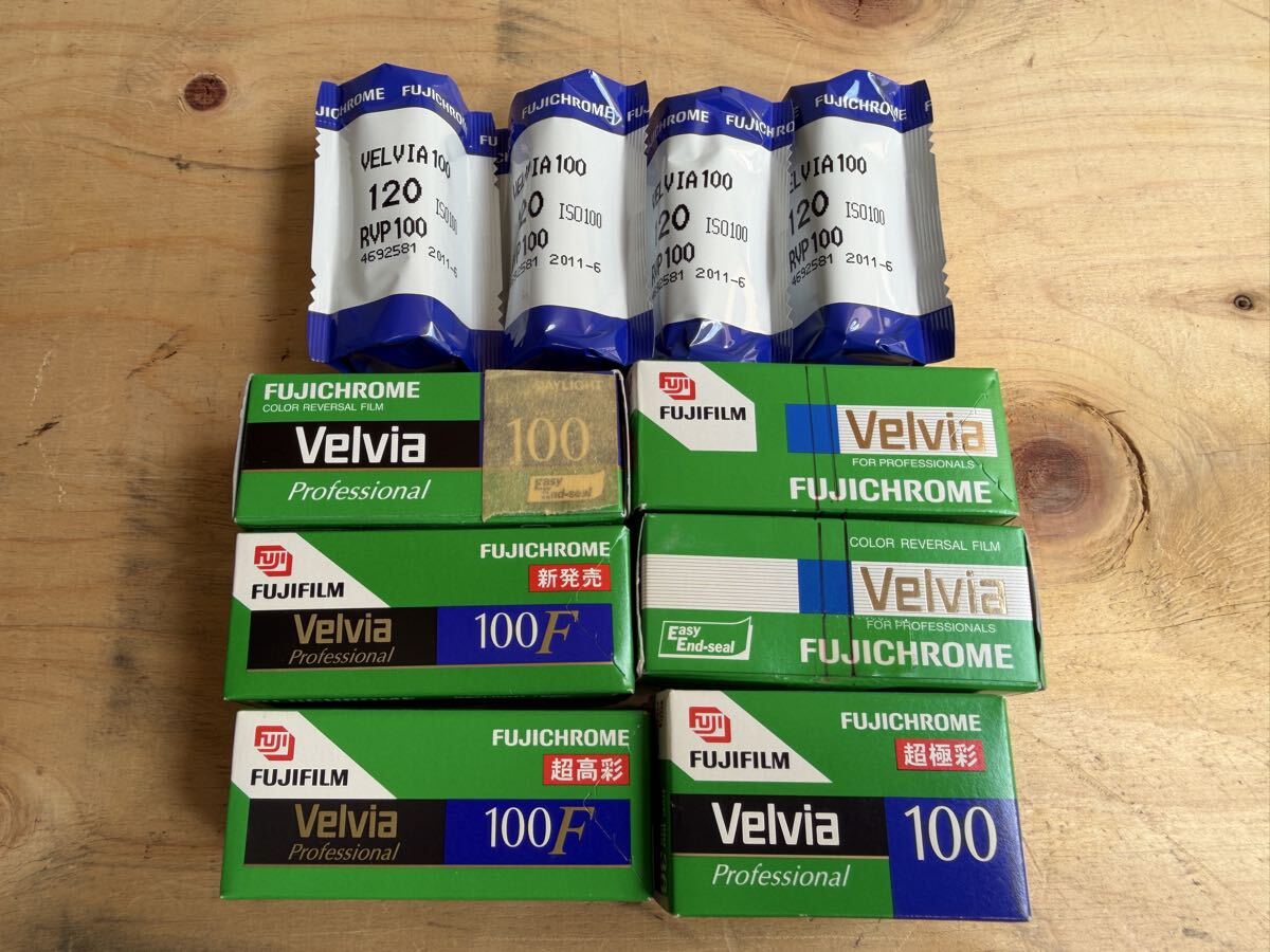 22【未開封】FUJICHROME フジクローム Velvia100F 100 RVP100 120 期限切れ 富士フイルム 現状優先品
