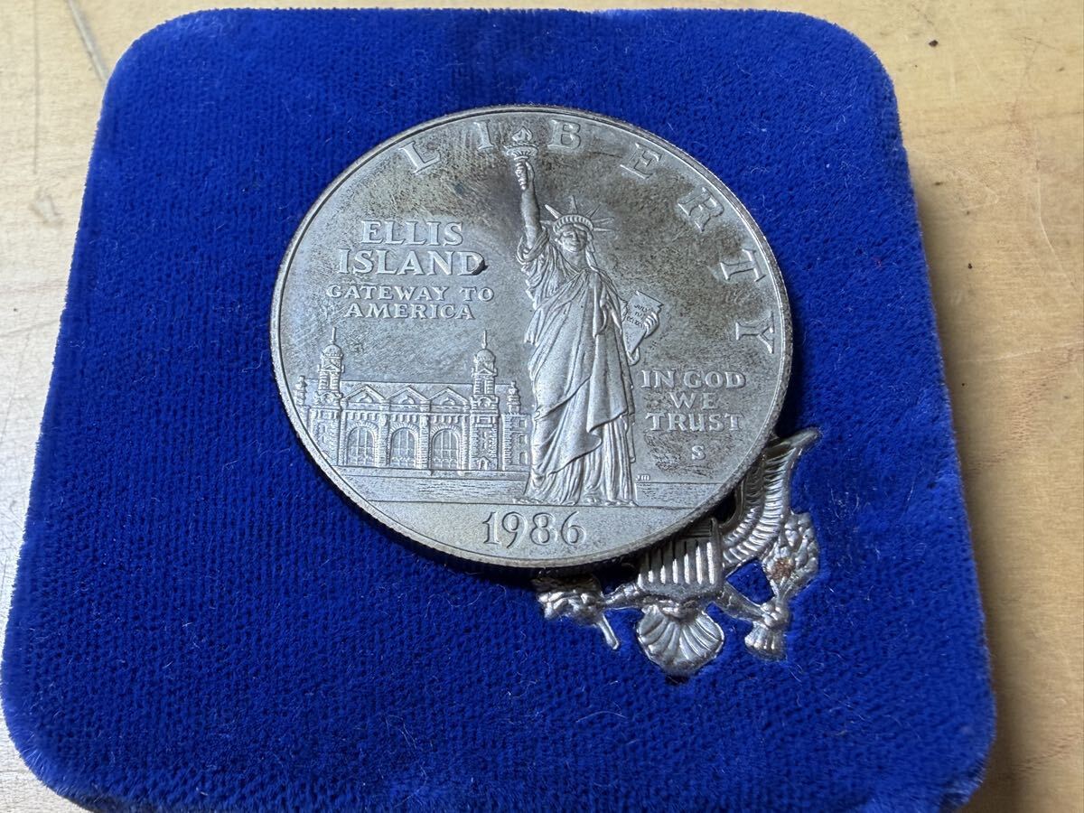 1986-S アメリカ 自由の女神 エリス島記念 1ドル銀貨 プルーフ シルバーダラー