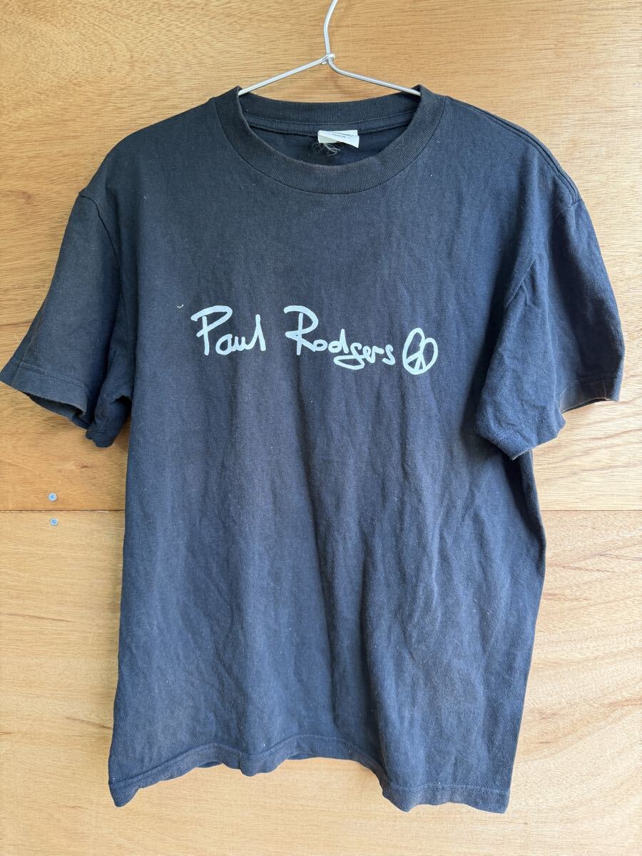 【中古】Paul Rodgers ポールロジャース バンドTシャツ 半袖Tシャツ M ブラック 現状優先品
