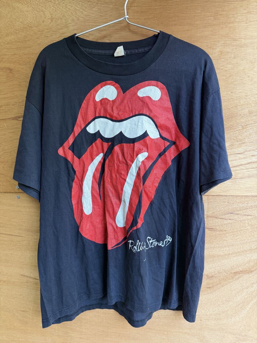 【当時物】VINTAGE 80s 1989年 THE ROLLING STONES ザローリングストーンズ バンドTシャツ バンT 達 古着