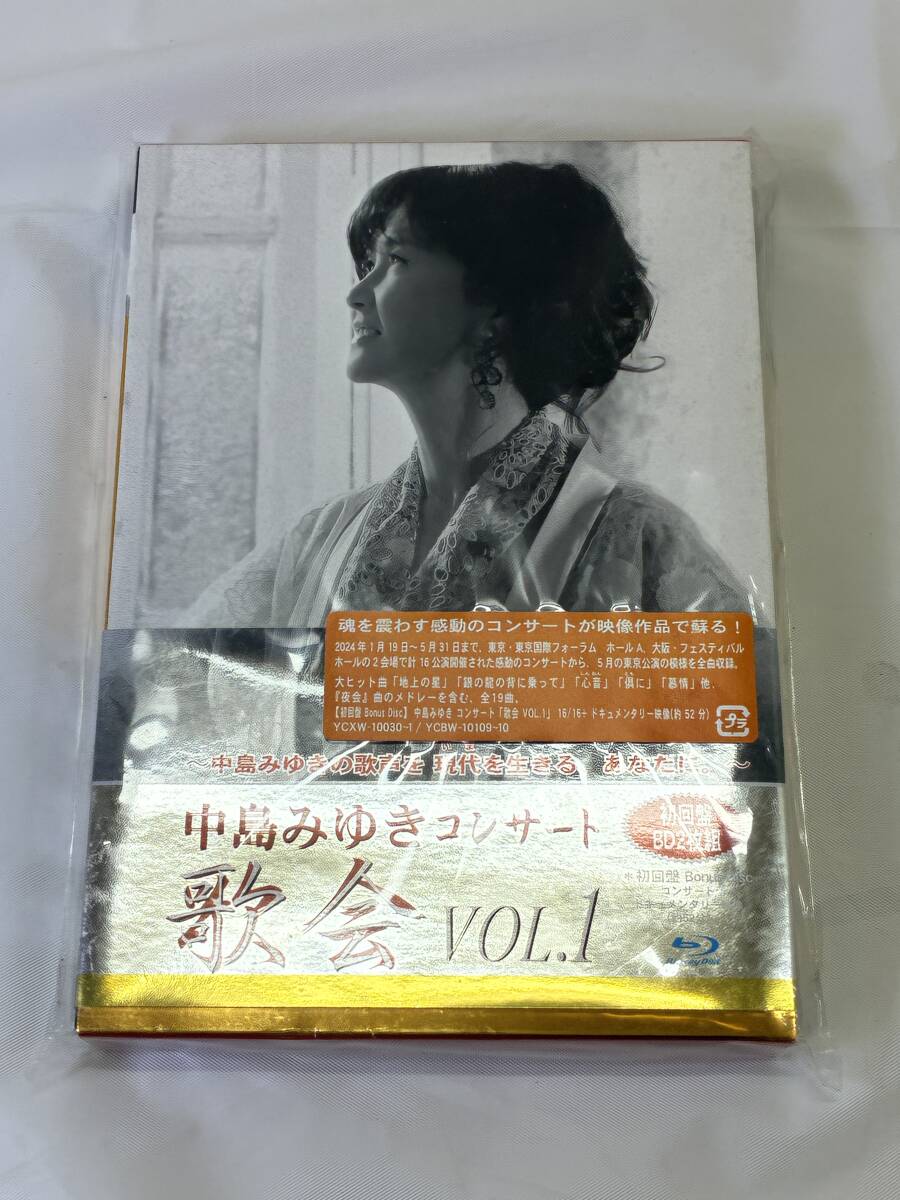 【帯付き】　BD　中島みゆき　コンサート　歌会　VOL.1　初回盤　2枚組　Blu-ray