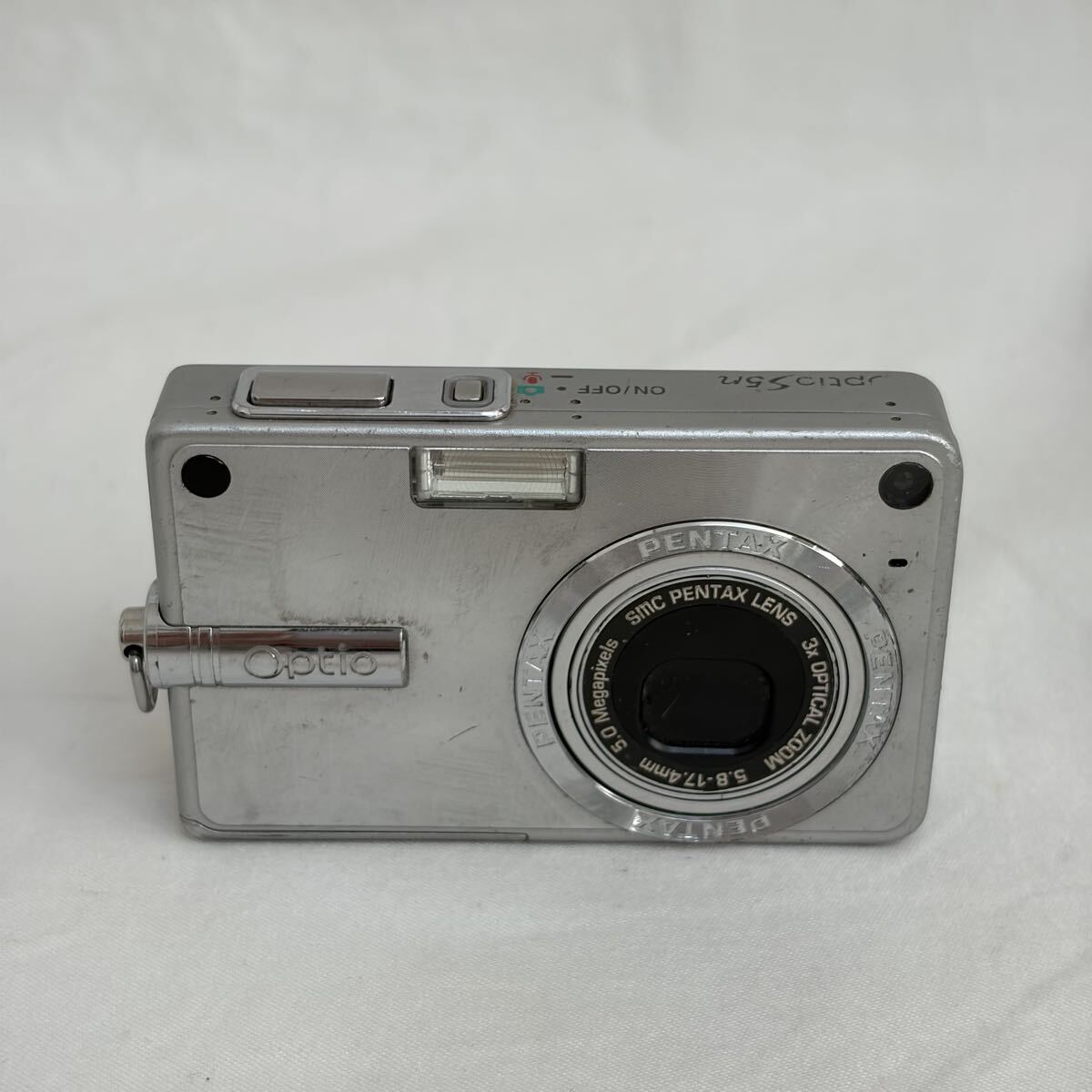 0051【0810 U-62】PENTAX ペンタックス Optio S5n シルバー コンパクトデジタルカメラ デジカメ コンデジ 通電確認済み