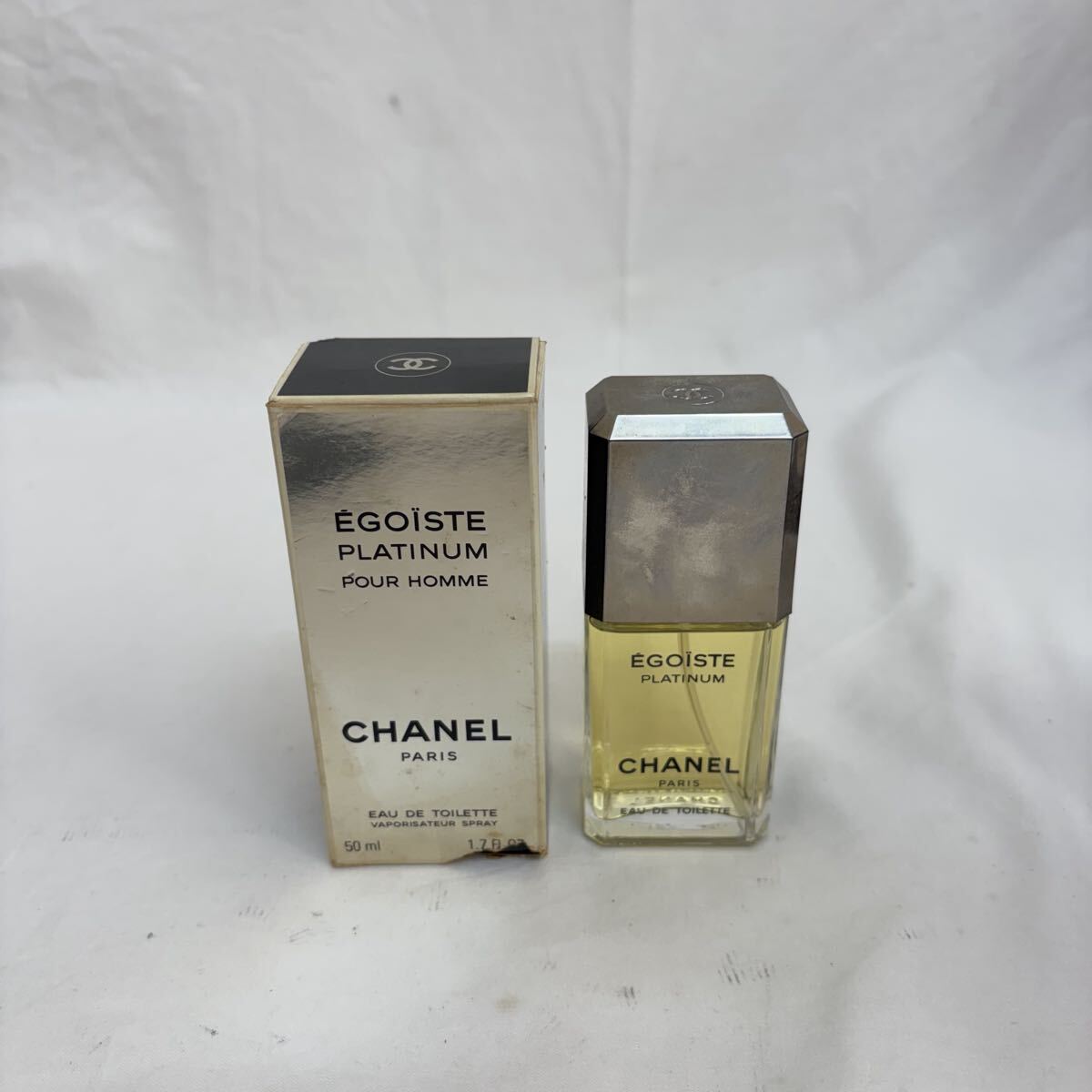 0091【0810 C-244】CHANEL シャネル プラチナム エゴイスト オードトワレ 50ml 香水 フレグランス 残量ほぼ満量