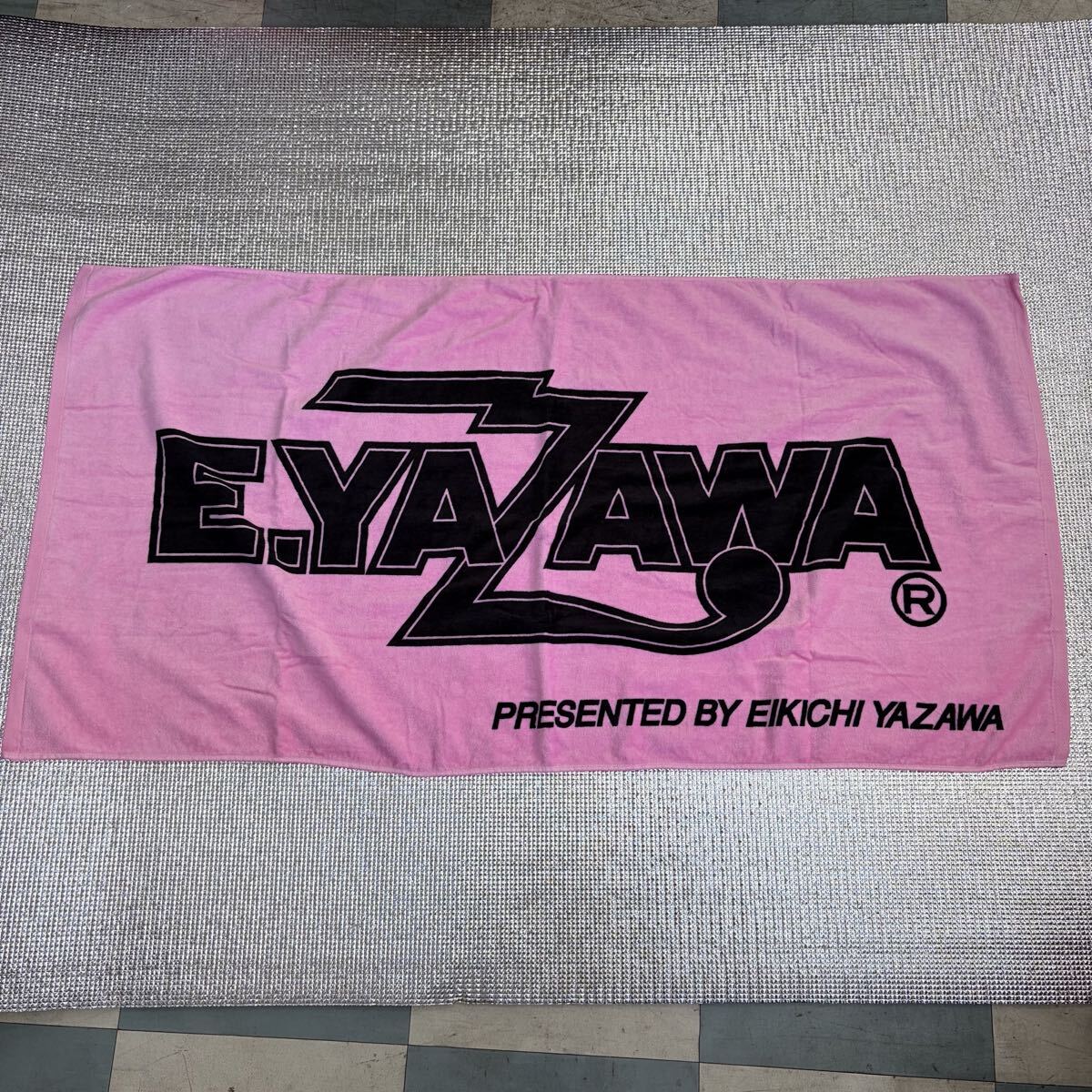 【0812M104】矢沢永吉 ビーチタオル 全長117cm オフィシャルグッズ E.YAZAWA ライブグッズ コレクション グッズ 推し活