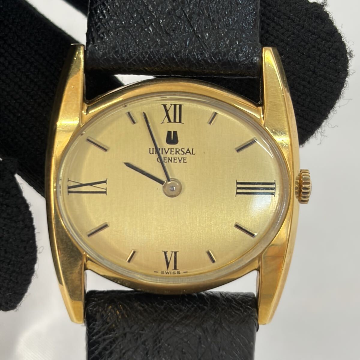 0002【0812 I-408】 UNIVERSAL GENEVE ユニバーサルジュネーブ 手巻き 腕時計 稼働品