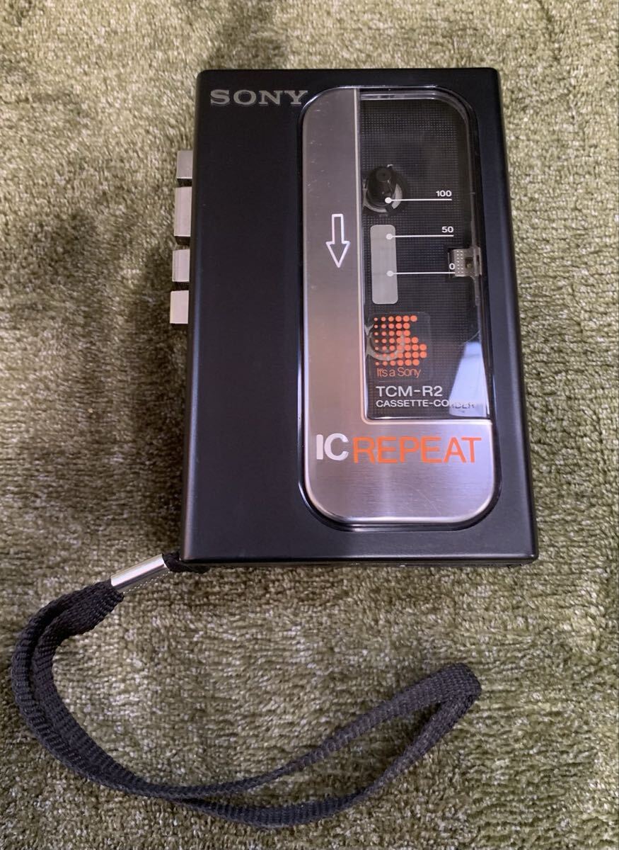 ジャンク　SONY TCM-R2 カセットレコーダー IC REPEAT機能搭載 ソニー　通電OK