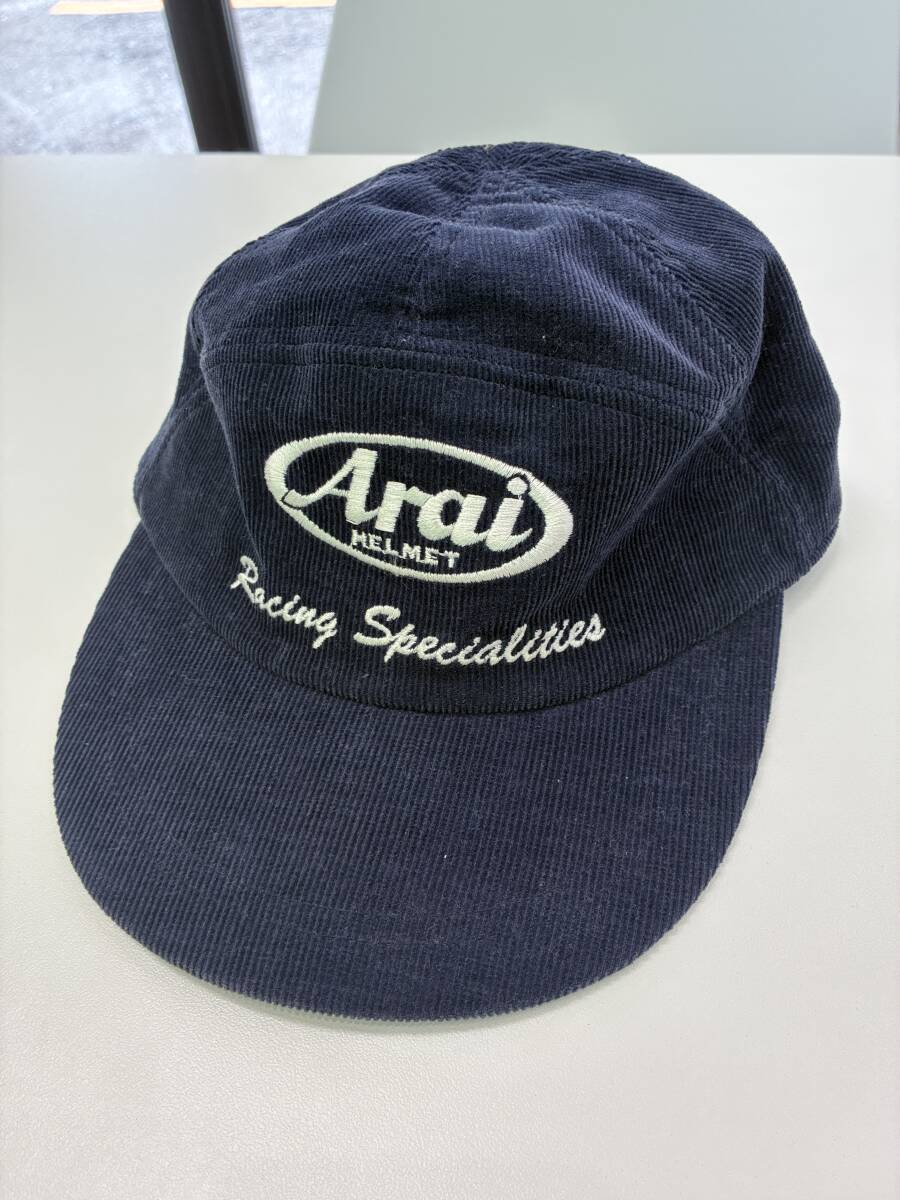 高2733　Arai HELMET キャップ　Racing Specialities 濃紺　現状品