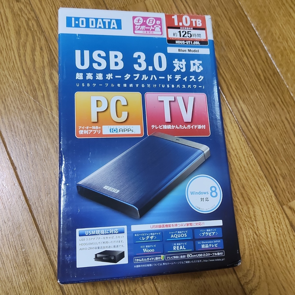 I-O DATA USB 3.0 HDUS-UT1.0BL 1TB USM　使用時間12時間