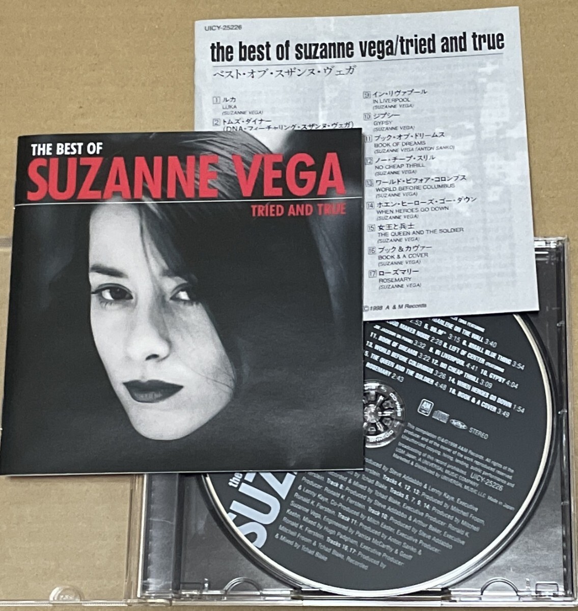 送料込 SHM-CD スザンヌ・ヴェガ - The Best Of Suzanne Vega Tried And True / ベスト・オブ・スザンヌ・ヴェガ / UICY25226