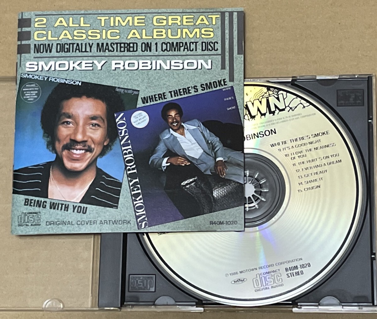 送料込 Smokey Robinson - Being With You / Where There's Smoke 国内盤CD / スモーキー・ロビンソン / R40M1020