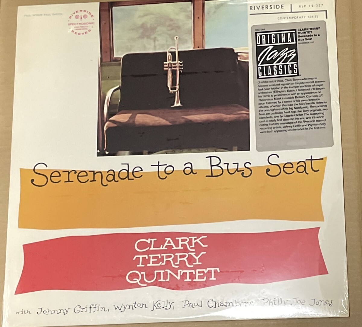 未開封 送料込 Clark Terry Quintet - Serenade To A Bus Seat レコード / OJC066