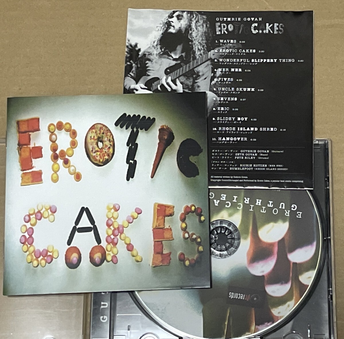 送料込 Guthrie Govan - Erotic Cakes 解説付き / ガスリー・ゴーヴァン / JTC001, DUPG103
