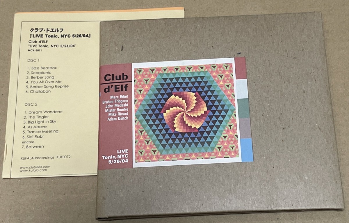 送料込 Club D'Elf - Live Tonic, NYC 5/26/04 2CD / 2508400722, KUF0072