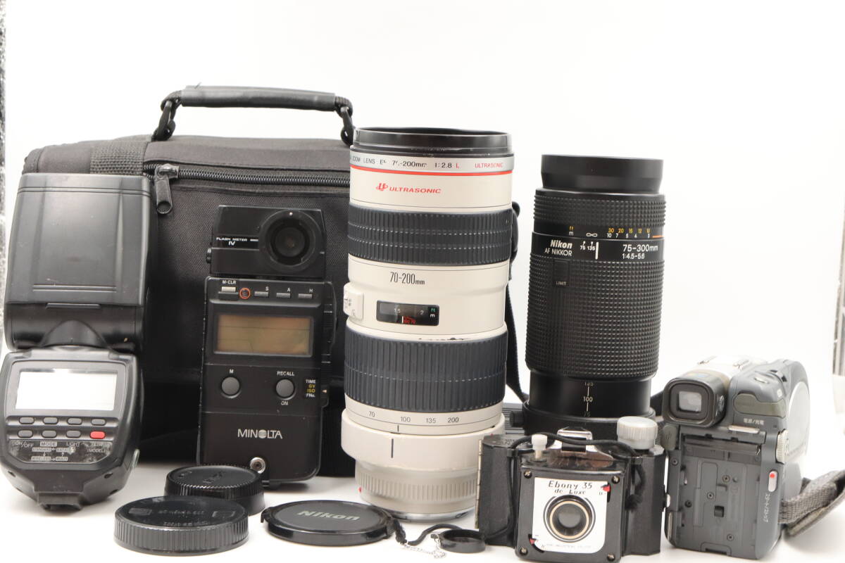 ◆308 Canon EF 70-200mm 1:2.8 L / Nikon AF NIKKOR 75-300mm 1:4.5-5.6 / SONY DCR-DVD201 / Ebony 35 de Luxe / 