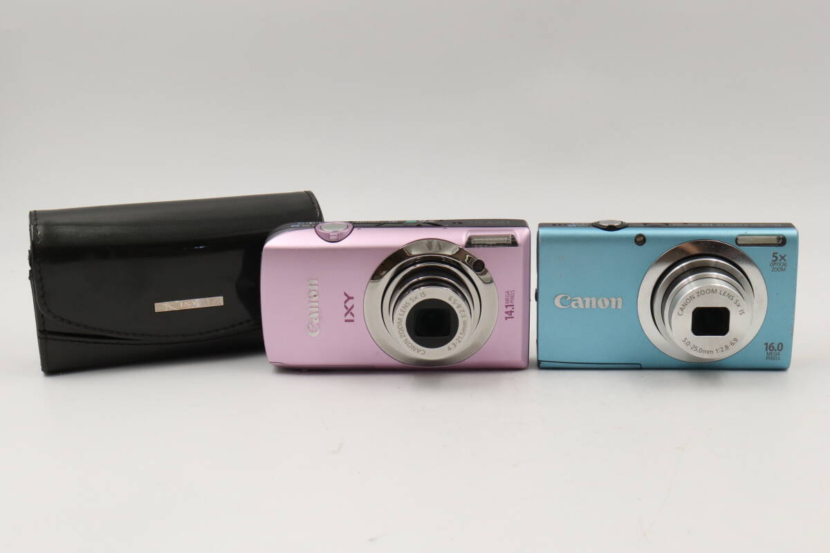 ◆310 【通電確認済み】Canon デジカメ コンデジ 2台 まとめ Canon IXY 10S / Canon PowerShot A2400 IS