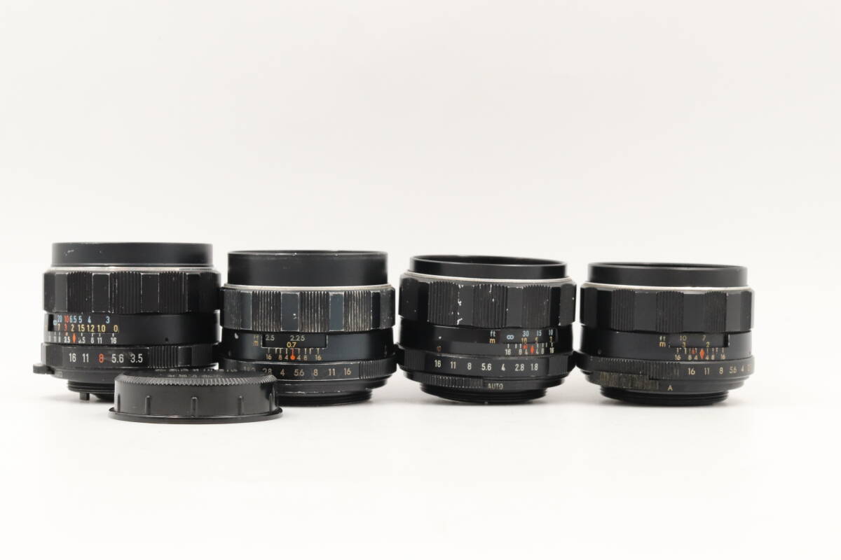 ◆312 PENTAX レンズ 4本セット PENTAX TAKUMAR 1:3.5/28 / Auto-Takumar 1:1.8/55 / Super-Takumar 1:1.8/55 