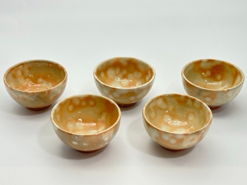 荻焼 鉢 湯呑 5点 アンティーク 陶器 器 和食器 ☆ちょこオク☆80
