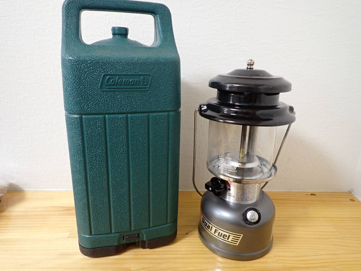 「S8A」Coleman コールマン Dual Fuel 285A ツーマントル ガソリンランタン ランタン アウトドア キャンプ ケース付　現状品　ジャンク
