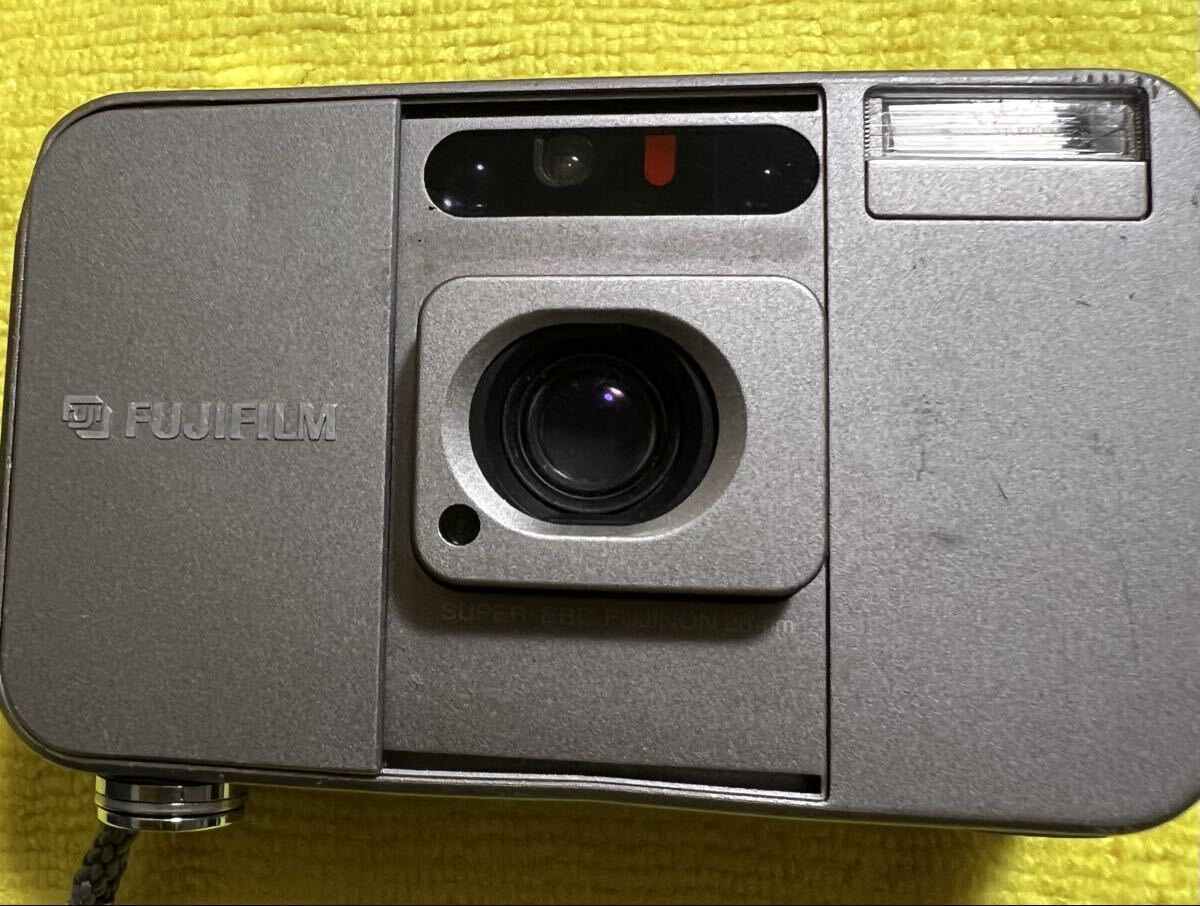 1円スタート FUJIFILM CARDIA mini TIARA コンパクトフィルムカメラ 動作確認済み 富士フイルム TIARA FUJIFILM CARDIA miniフィルムカメラ