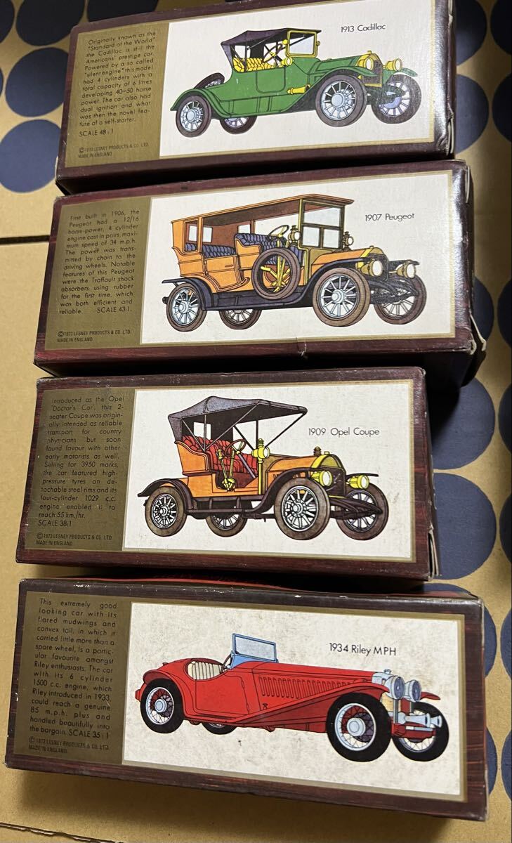 MATCHBOX Models of Yesteryear 4台セット Y-3 Y-4 Y-5 Y-6 Lesney 英国製 箱付き ヴィンテージ ミニカー 当時物 ミニカー MATCHBOX レトロ