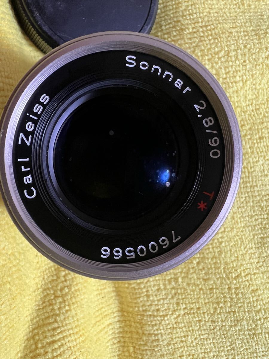 Carl Zeiss Sonnar T 90mm F2.8 中望遠レンズ 日本製 動作未確認 レンズ前玉に薄い汚れあり 送料無料 1円スタート* Carl Zeiss T CONTAX F2