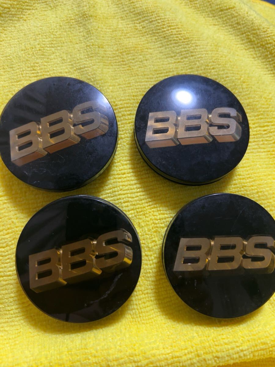BBS センターキャップ 4個セット 純正 Made in Japan 56.24.012 ブラック 中古 送料無料 1円スタート BBS センターキャップ ゴールド 黒