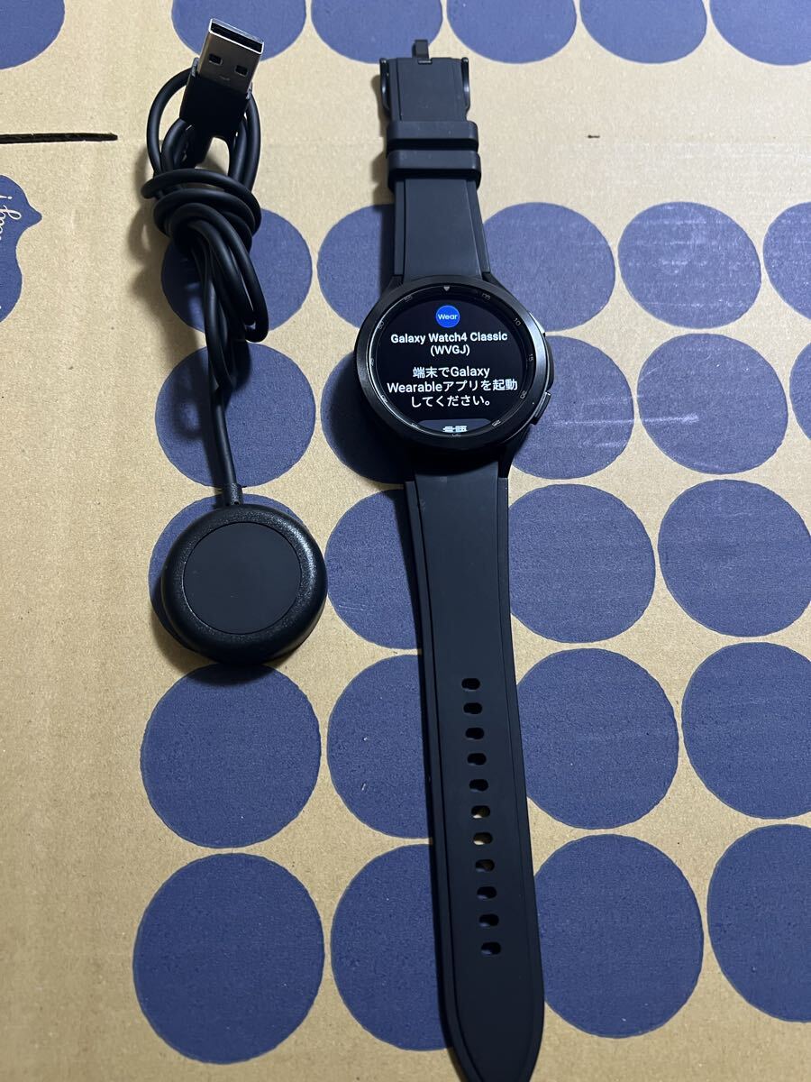 Samsung Galaxy Watch 46mm SM-R800 ブラック 動作確認済み 充電器付き スマートウォッチ 送料無料