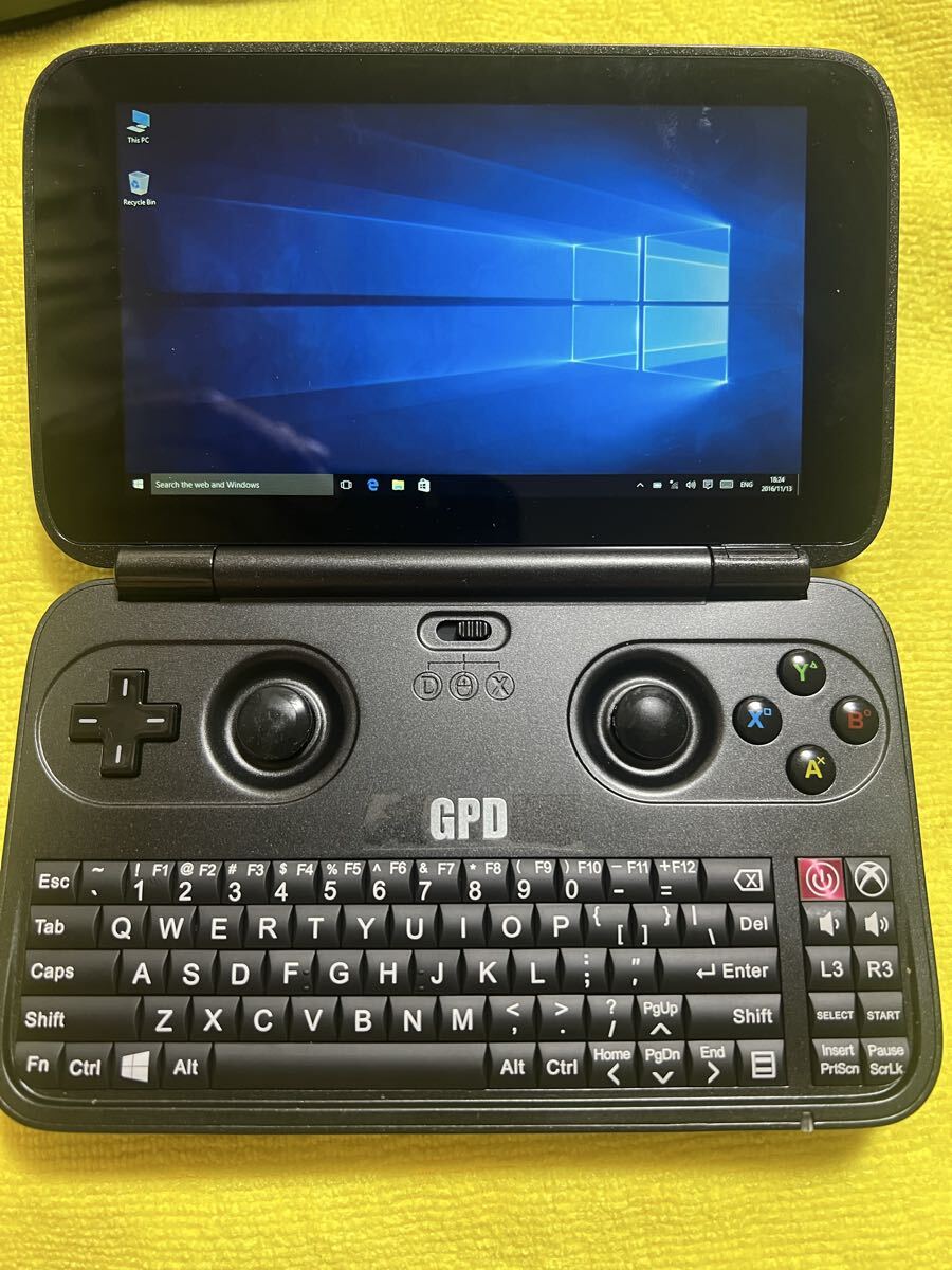 GPD WIN 初代 Intel Atom x7-Z8700 4GB 64GB Windows10 動作確認済み 本体のみ ポータブルゲーミングPC GPD WIN ミニPC Windows Windows10