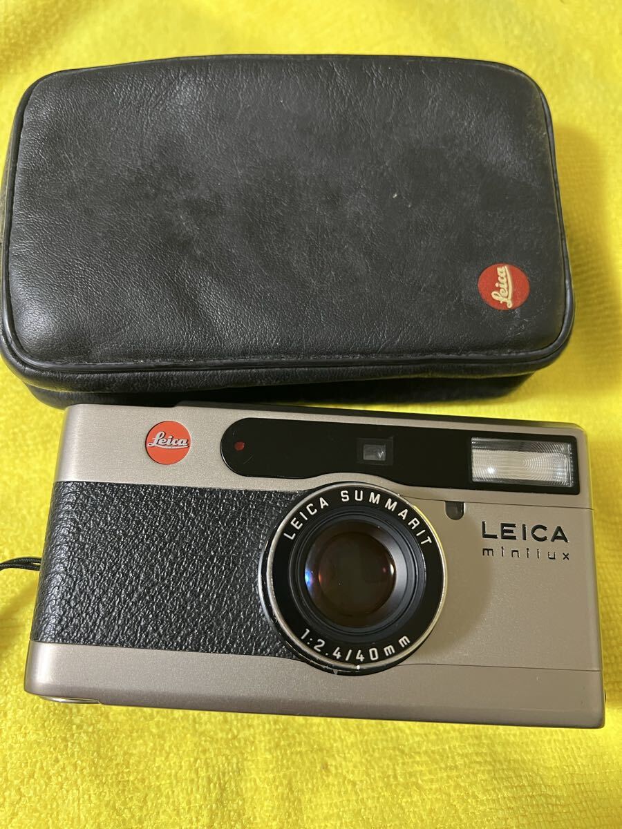 Leica Minilux Summarit 40mm F2.4 ケース付き 動作確認済み フィルム未確認 コンパクトフィルムカメラ Leica ライカ LEICA