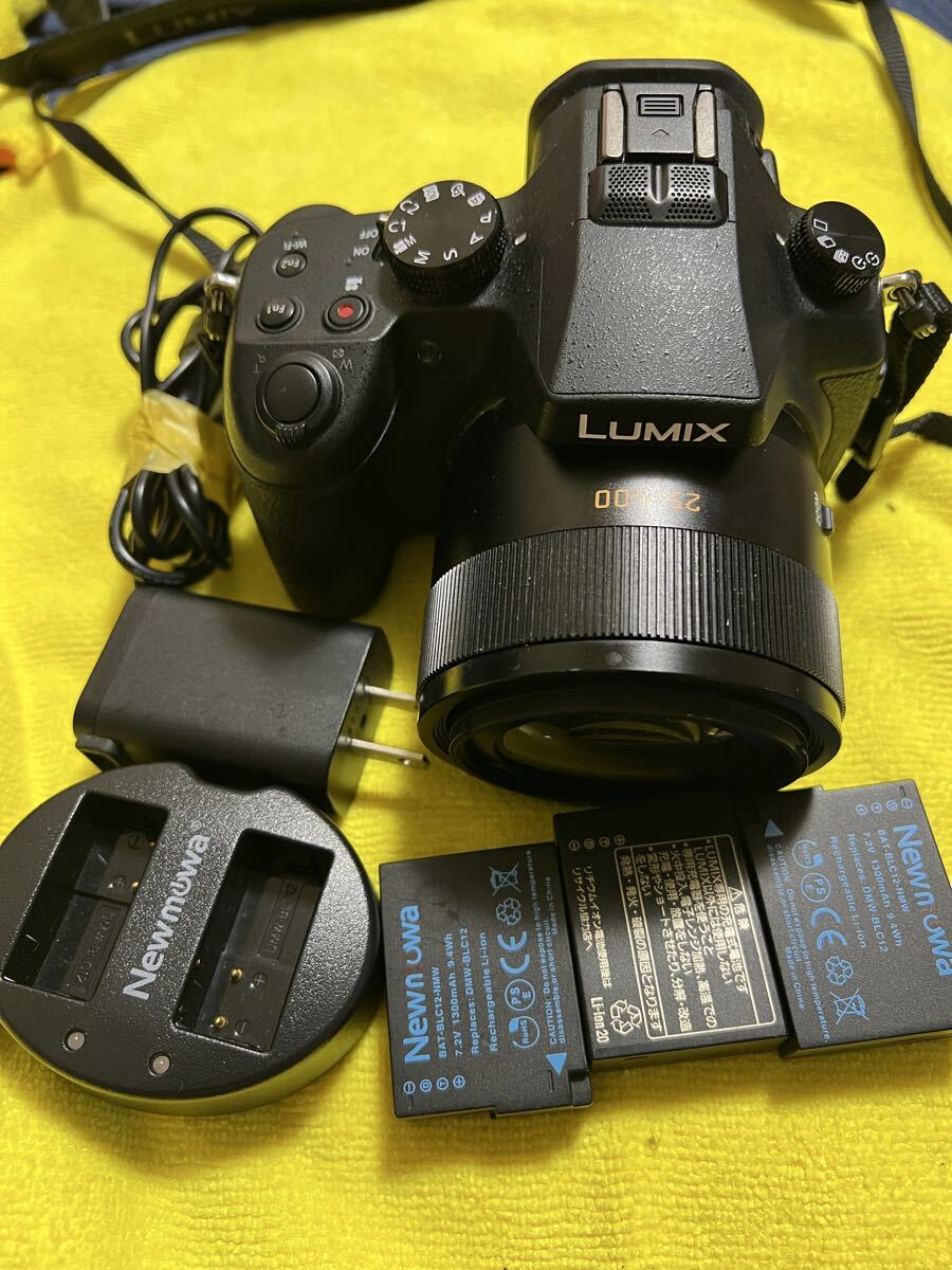 Panasonic LUMIX DMC-FZ1000 Leicaレンズ 動作確認済み バッテリー3個 充電器付 要清掃 デジタルカメラ Panasonic デジカメ LUMIX 