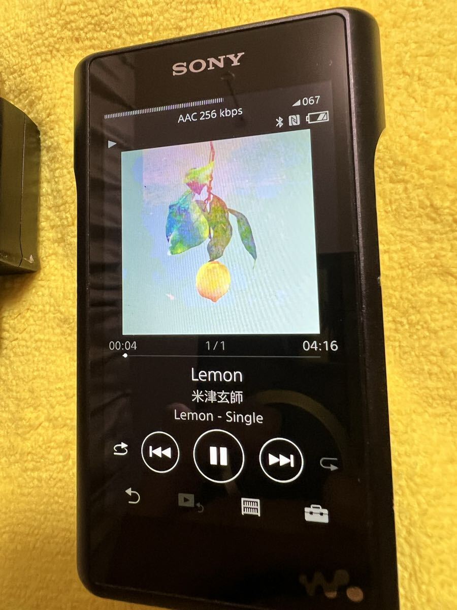 SONY NW-WM1A 128GB ウォークマン Bluetooth対応 動作確認済み 純正ACアダプター付き SONY WALKMAN ウォークマン ブラック ソニー