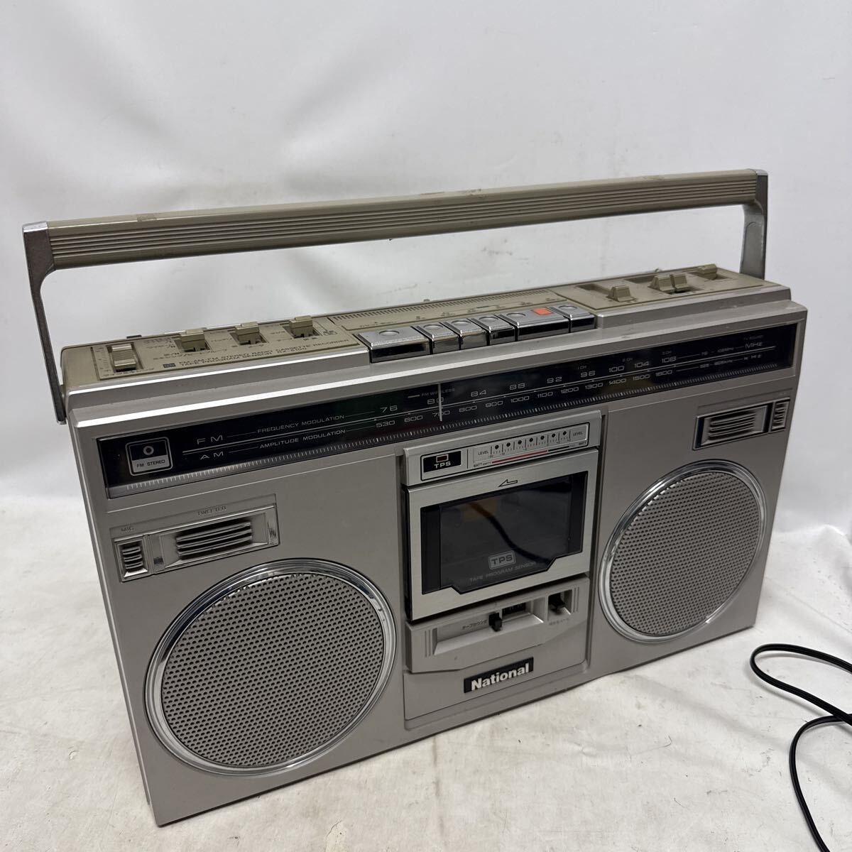K208-001 ラジカセ National ナショナル RX-5100 ラジオのみ音出し確認済み 昭和レトロ 電源コードは社外品 現状品