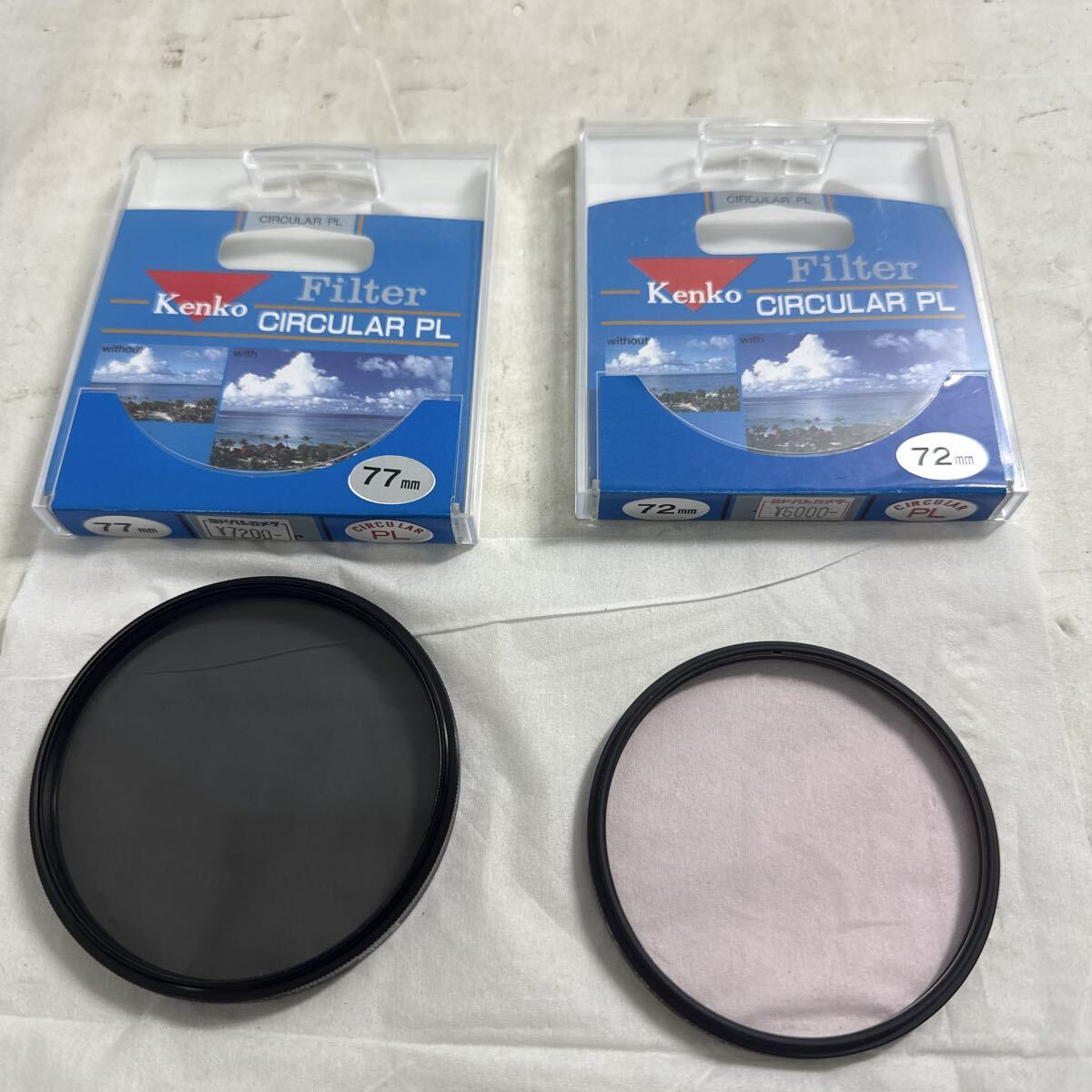 K208-066 詳細不明 まとめ売り Kenko ケンコー カメラレンズフィルター CIRCULAR PL 72mm , 77mm 中古扱い現状品