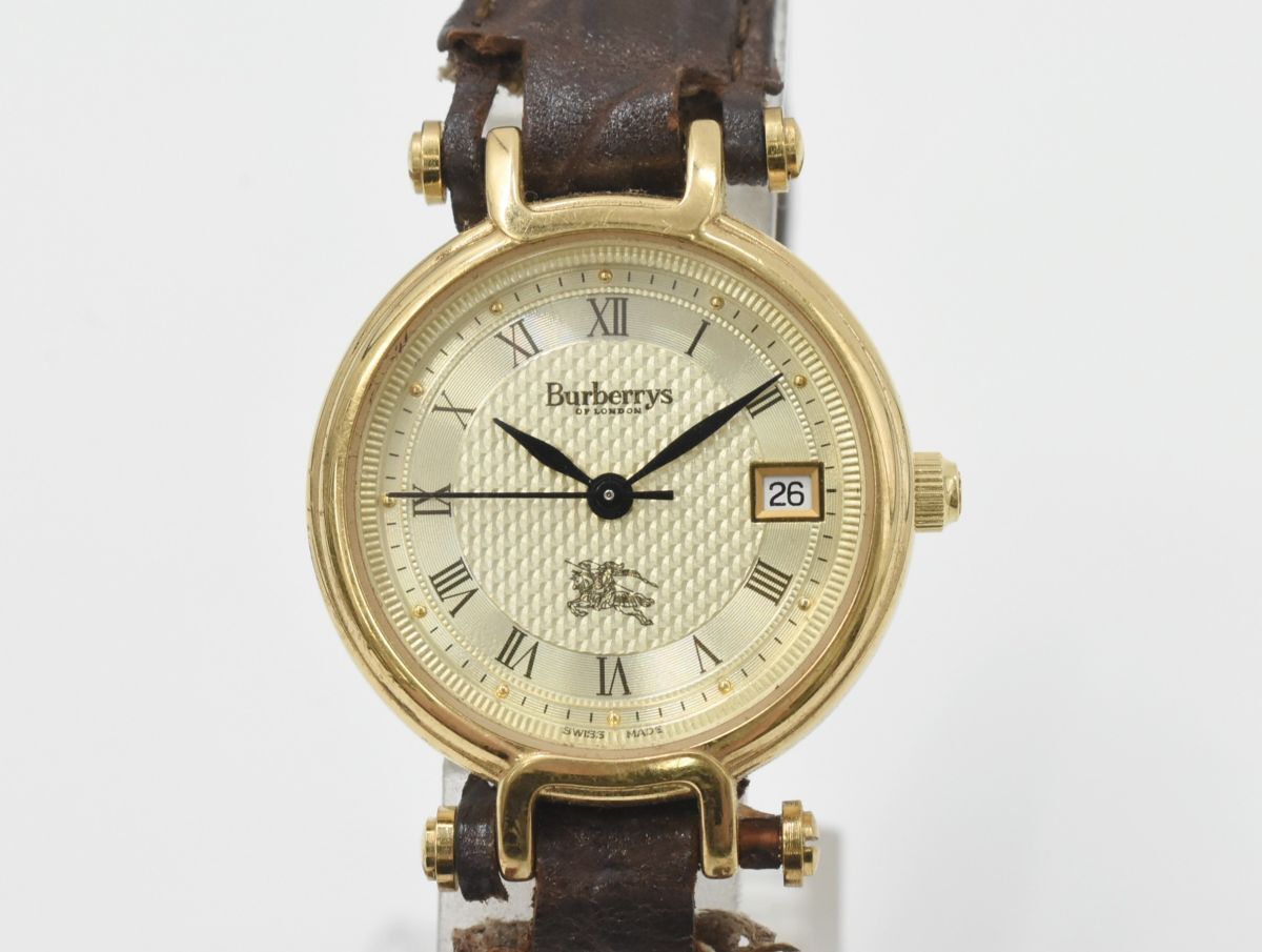 (1515S 0811H4) 1円～ Burberry バーバリー レディース クォーツ 11300L 腕時計 【ジャンク品】